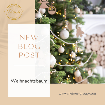 Geschmückter Weihnachtsbaum für Unternehmen - Festliche Dekoration von Blumen Meister