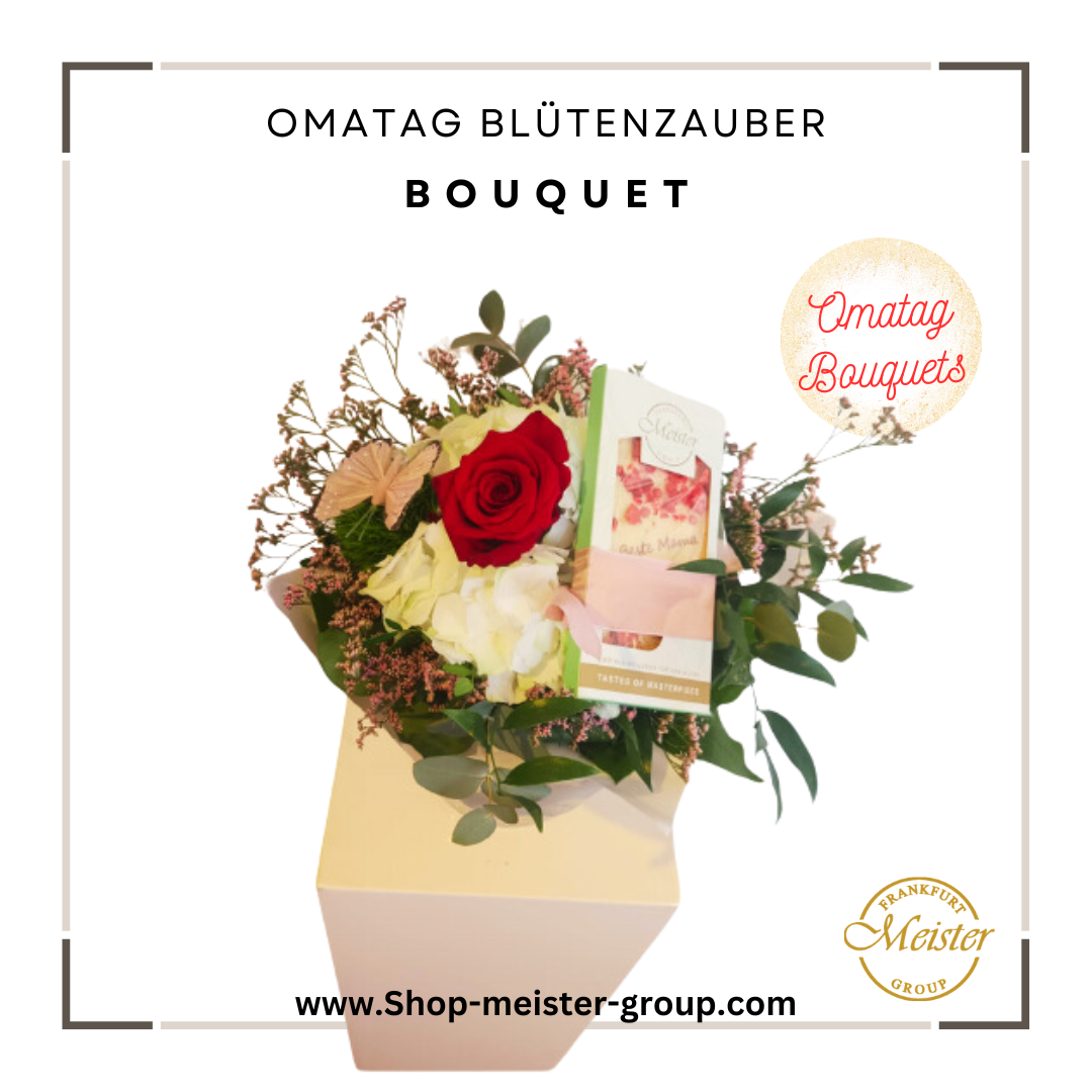 Omatag Blütenzauber Bouquet mit Meisterschokolade