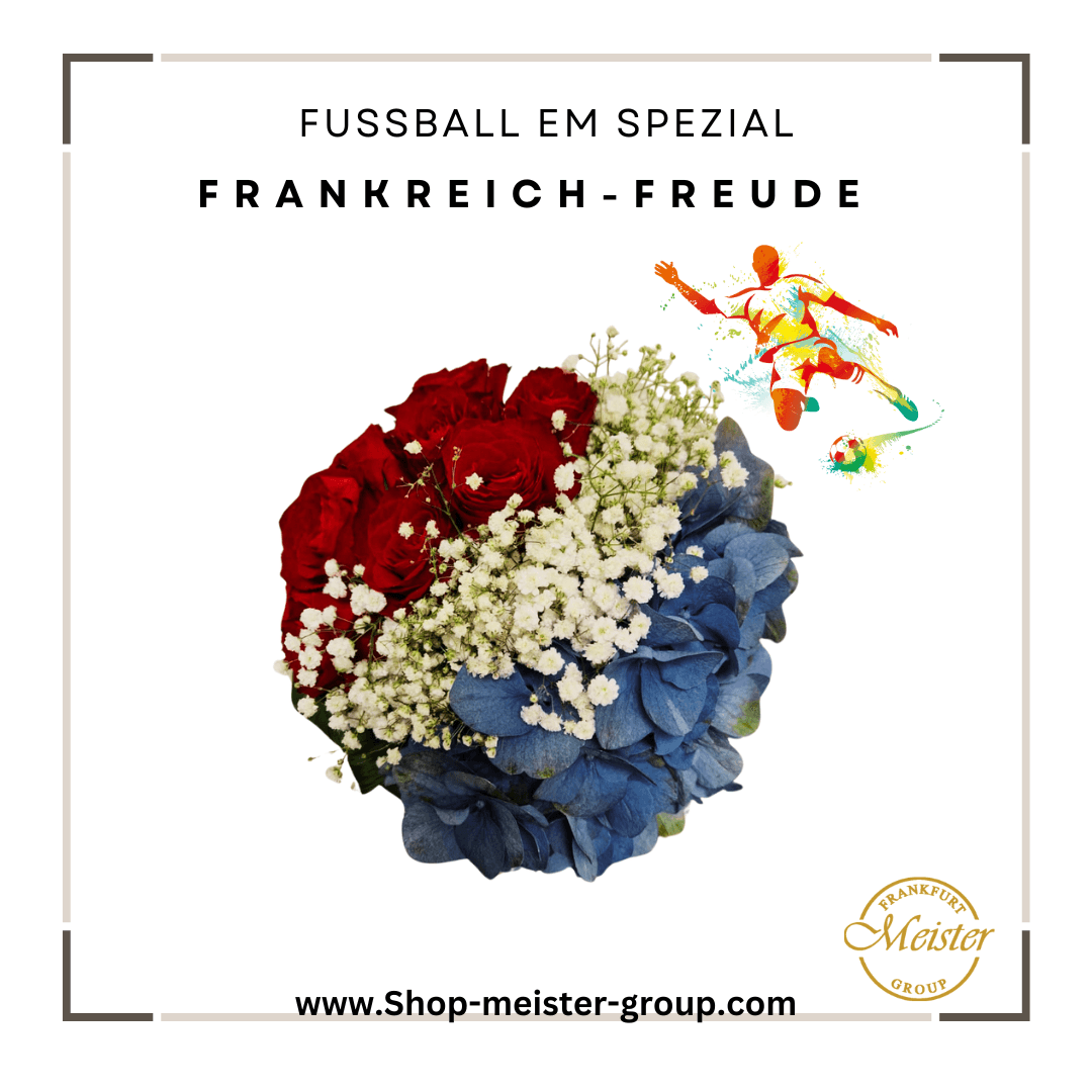 Blumenbouquet "Frankreich-Freude zur EM"