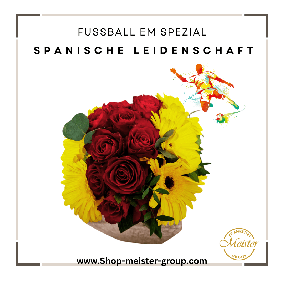 Blumenbouquet "Spanische Leidenschaft zur EM"