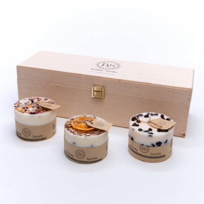 Gift Set of Small 3 Different Candles - Meister Group Frankfurt