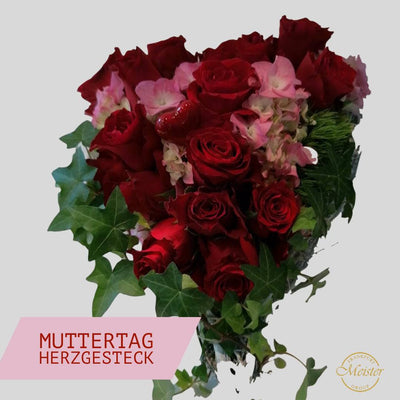 Meister‘s Muttertag Herz Gesteck - Meister Group Frankfurt