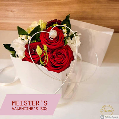 Romantische Blumen Box mit Rosen - Meister Group Frankfurt