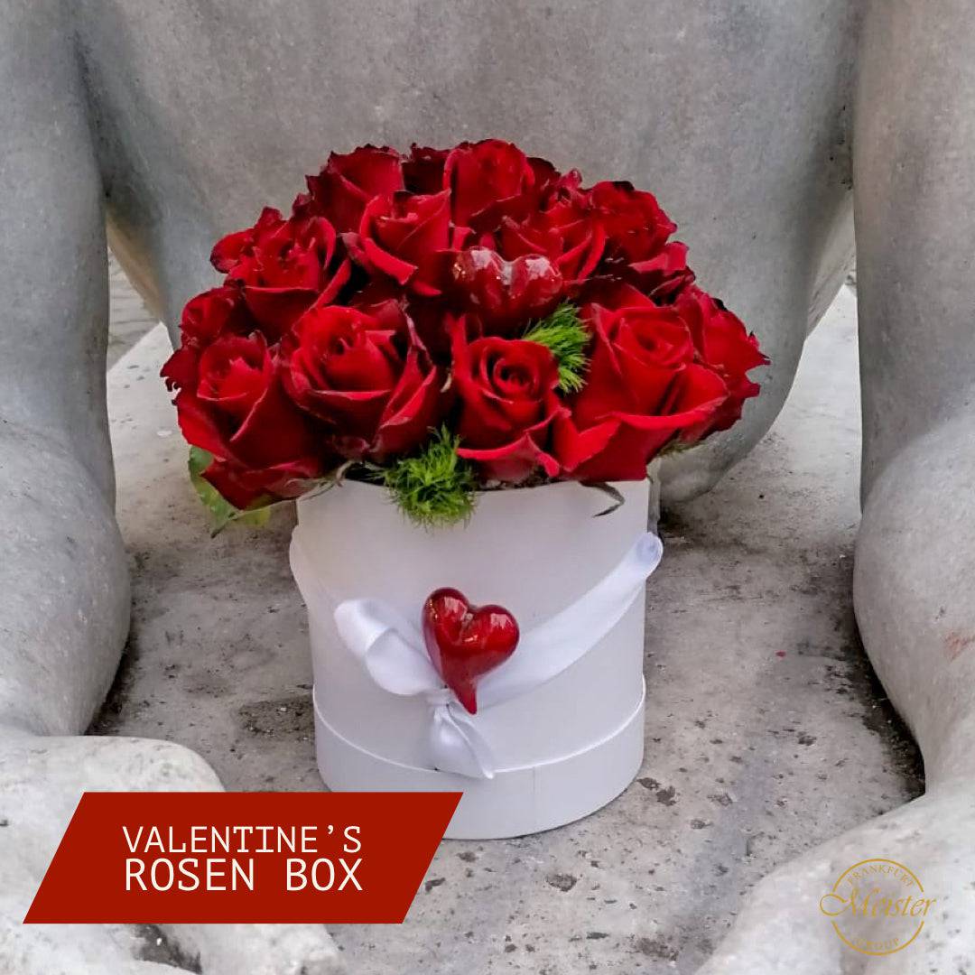 Romantische Blumen Box mit Rosen - Meister Group Frankfurt